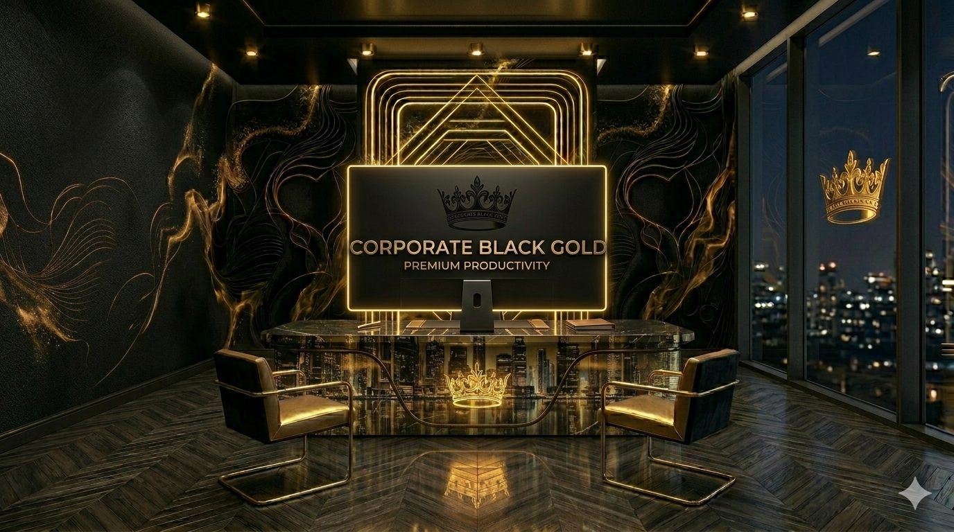Black Gold Workspace Background